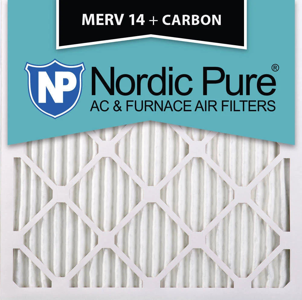 20x20x1 MERV 14 Pleated Carbon Air Filters 6 Pack G246081