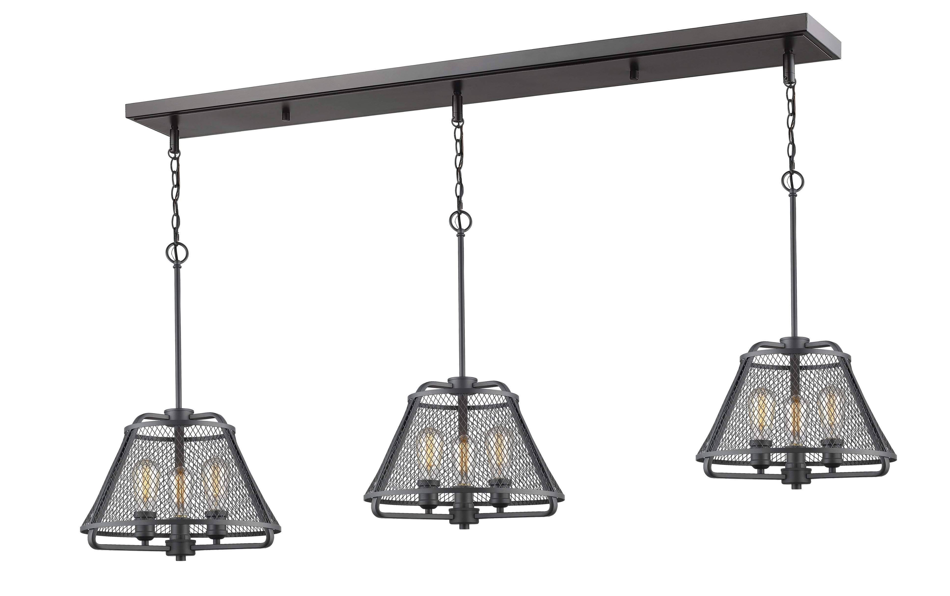 9 Light Island/Billiard Bronze Finish P932