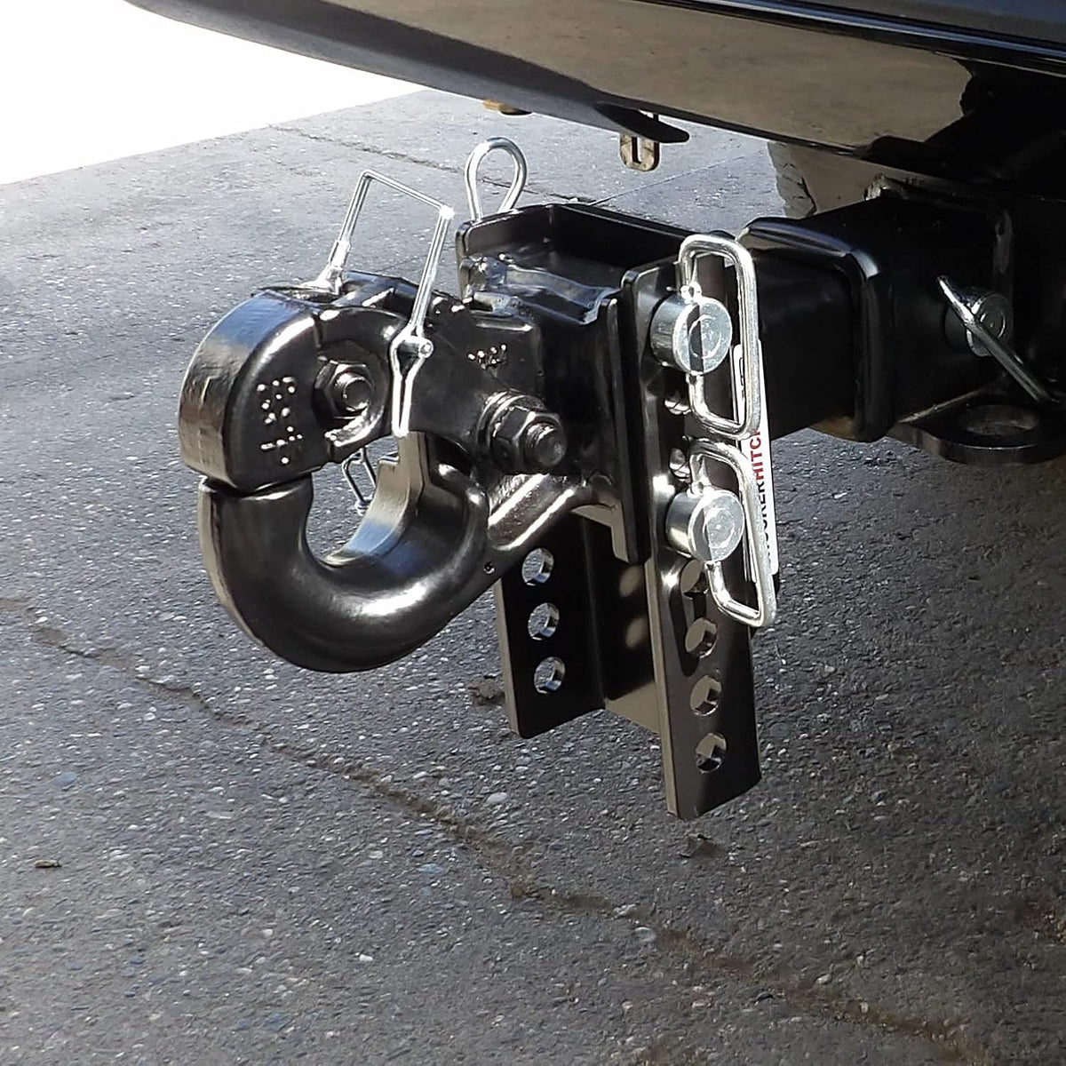 Pintle Hook Drop Ball Mount 1-1/2" Rise to 6-1/2" Drop 12,000 lbs 2" Hitch A499