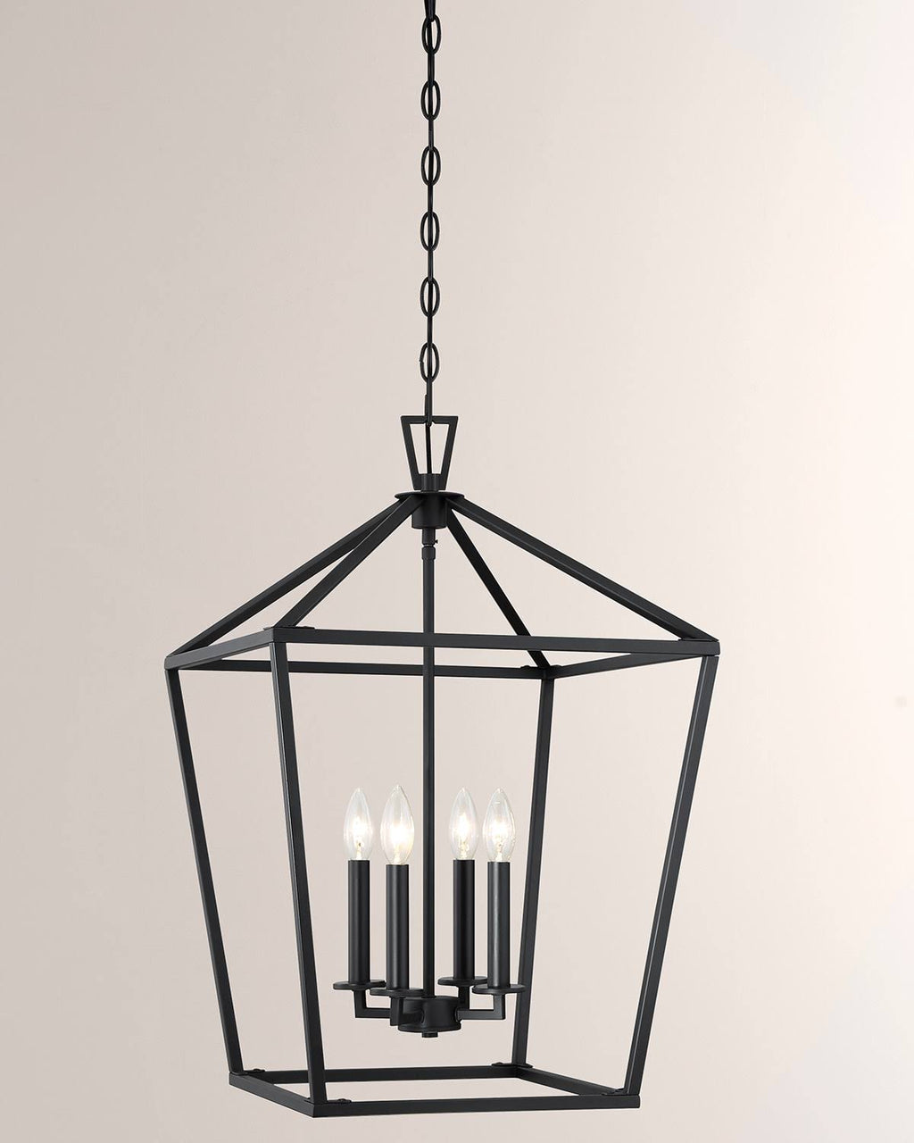 Matte Black 4 Light Foyer C424