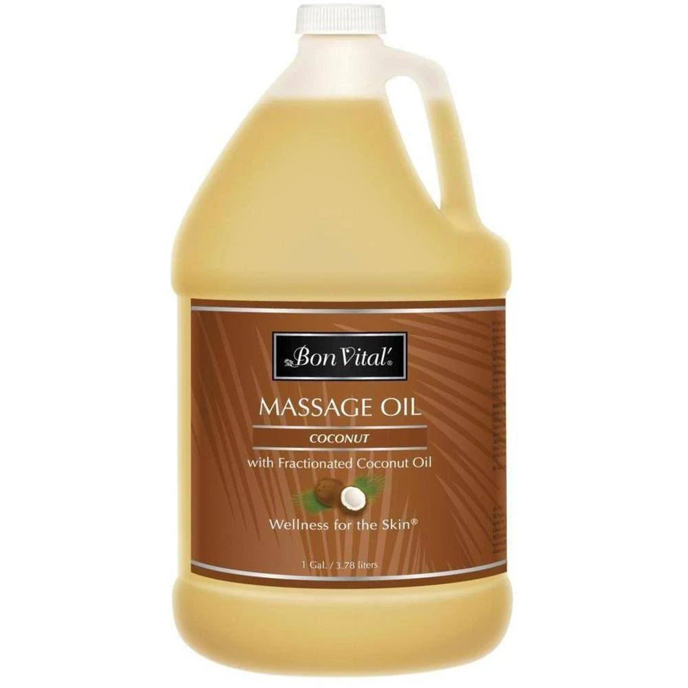 Coconut Massage Oil with Pure Fractionated Coconut Oil, 128 oz. H8452