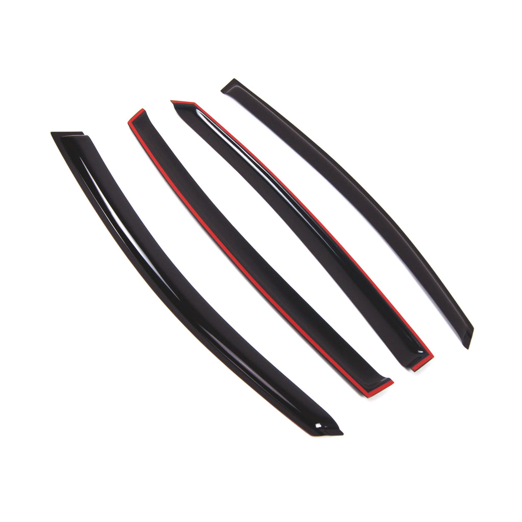 Smoke Tinted 4 Pcs Window Visor Deflector Set K50733