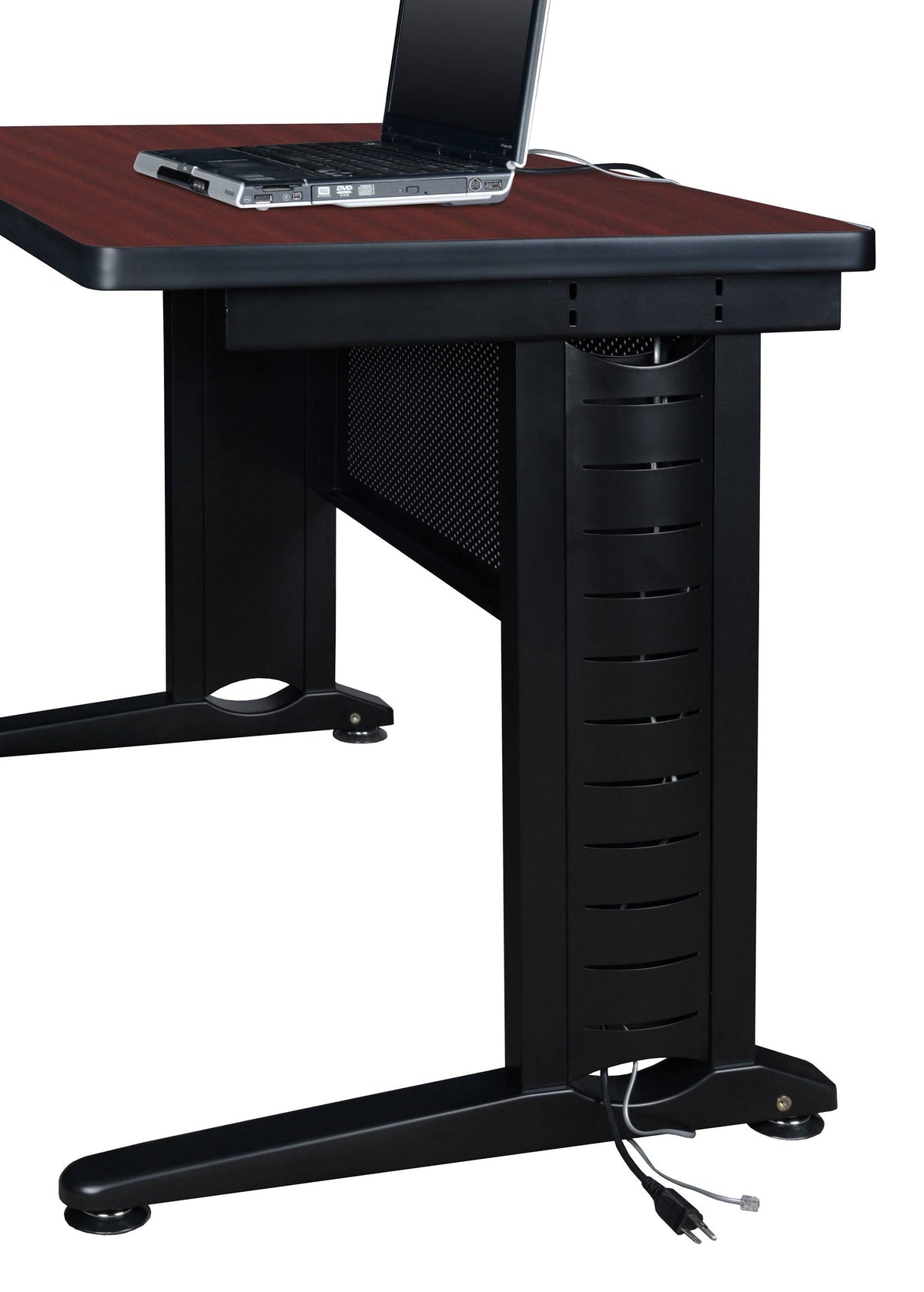 Mahogany L-Desk Shell with Return C2304
