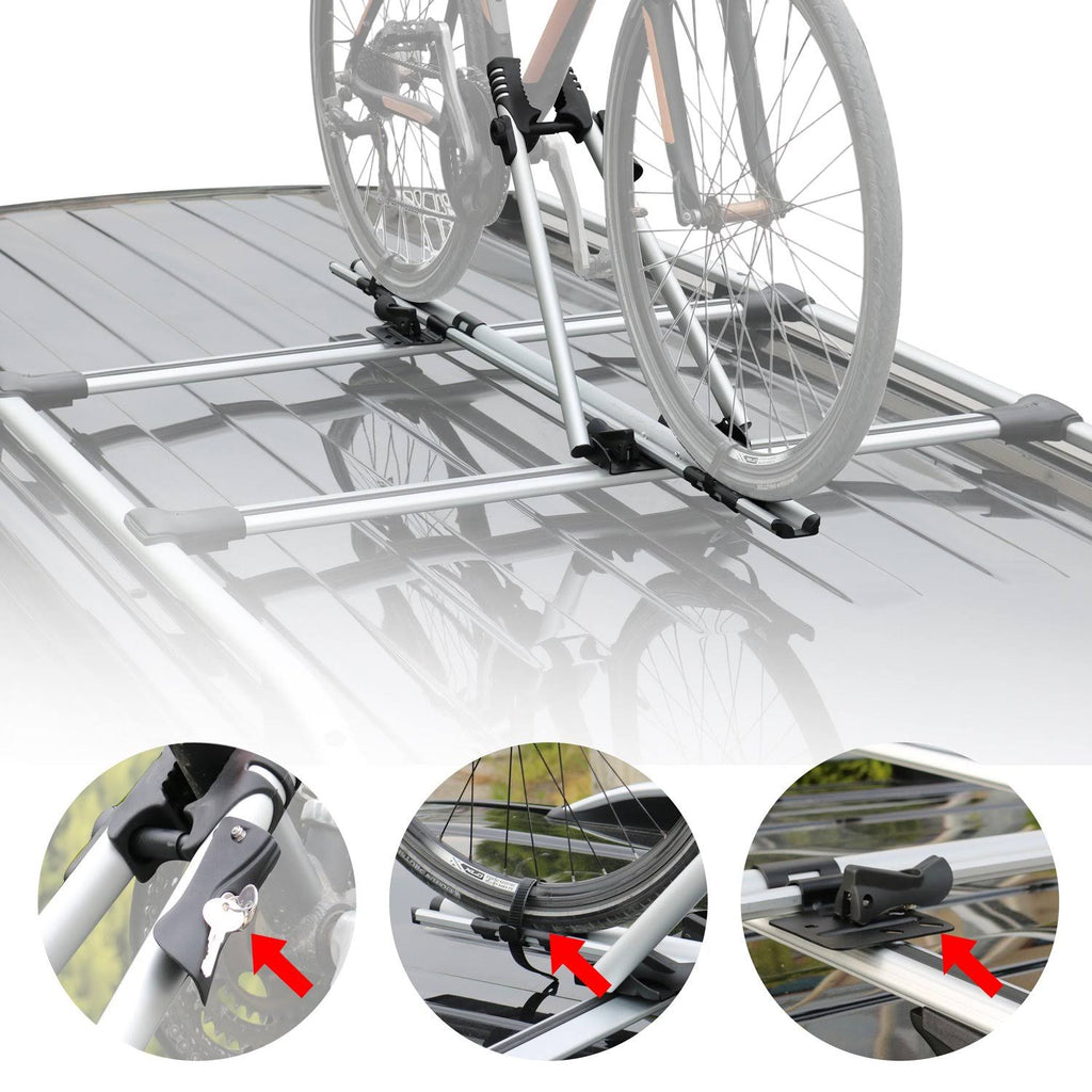 Aluminium Silver Roof Bike Carrier Rack N482331