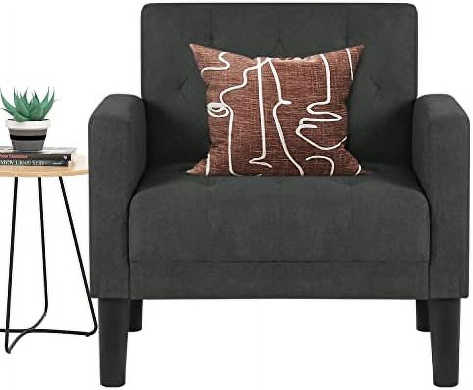 Light Green Tufted Upholstered Accent Chair Set of 2 O49728