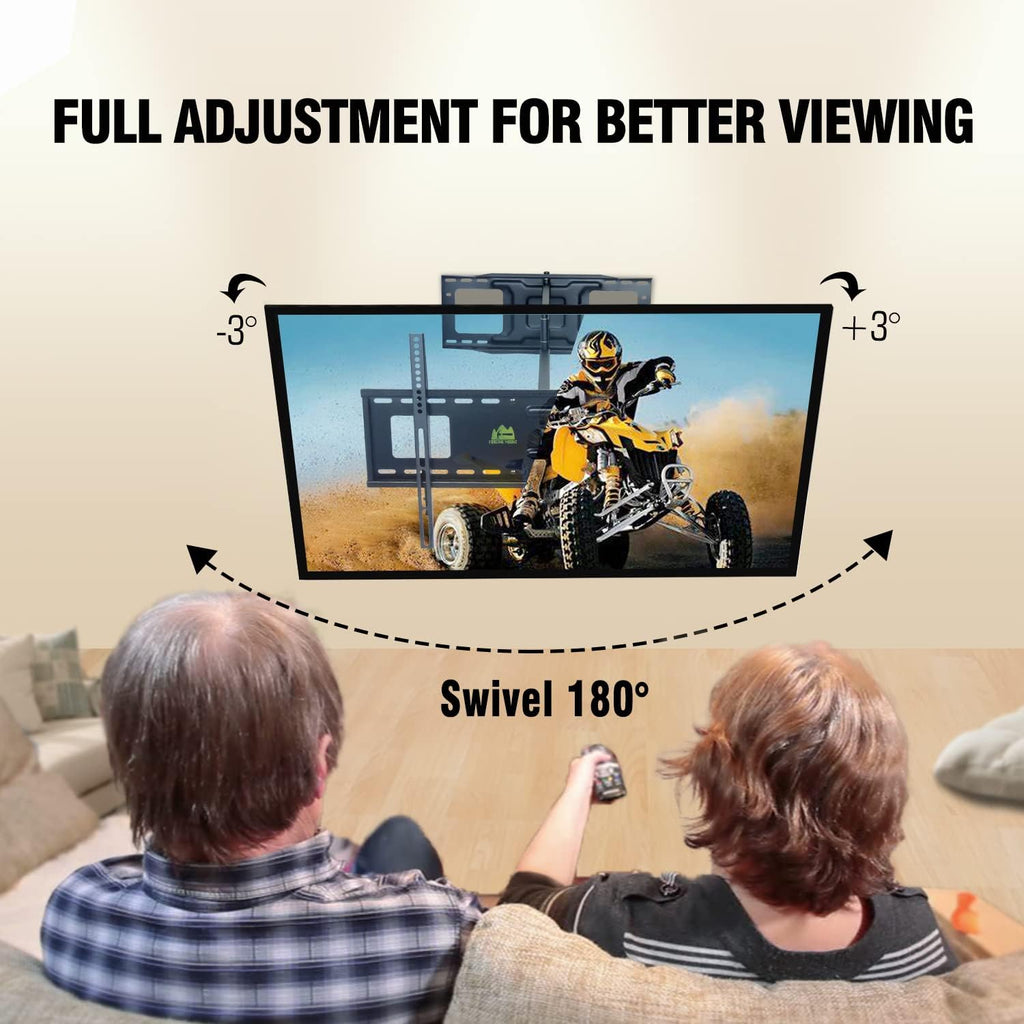 Full Motion TV Wall Mount Bracket, Fits 37-82" TVs, Holds 110lbs A571