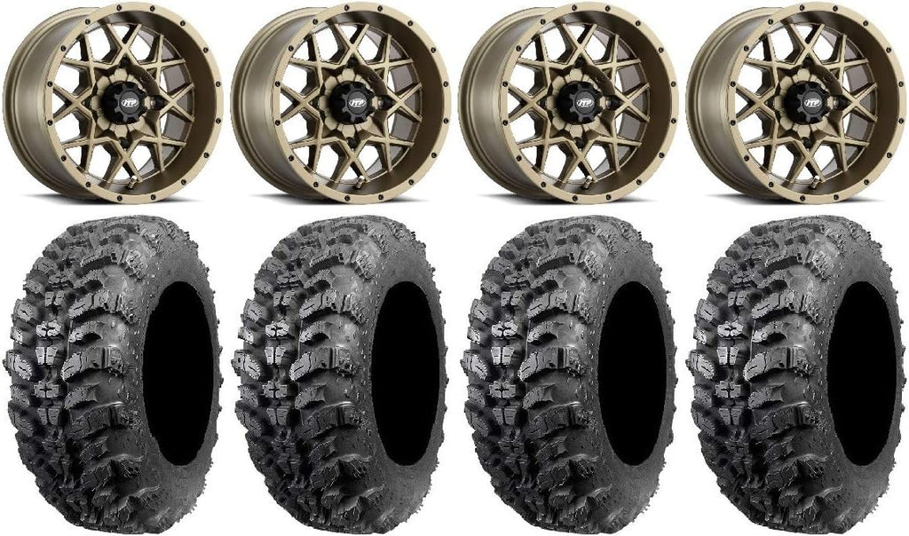 Bundle - 9 Items: 14 Wheels Bronze 30 Tires Z615382