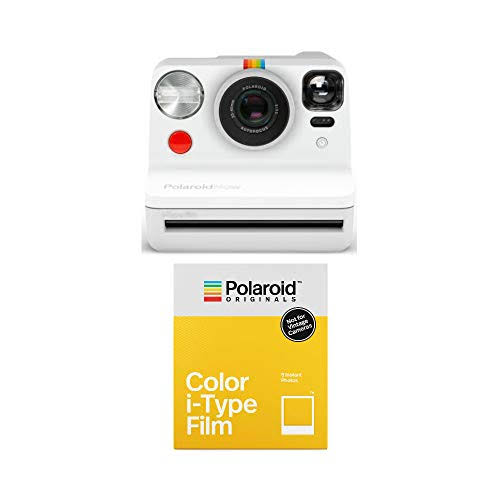 White Instant Camera with Lens S7122