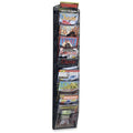 Onyx Mesh Magazine Wall Rack 10 Pocket Black S537452