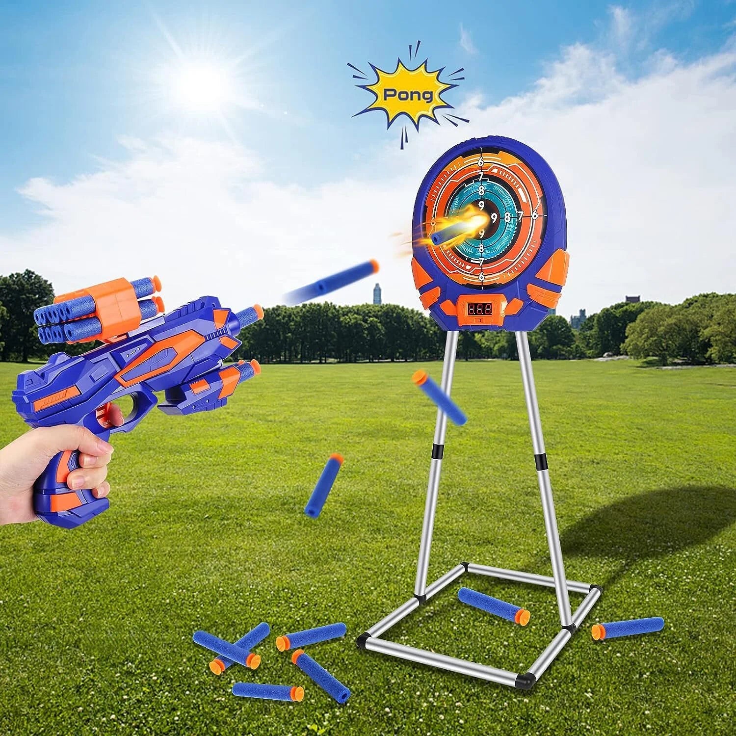 Electronic Scoring Shooting Target for Toy Guns and Foam Darts O18600