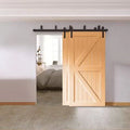 Sliding Double Door Barn Door Hardware Kit, Track Length: 180 in. N7227