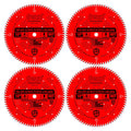 10x22 80T Thin Kerf Plywood & Melamine Saw Blade (4 Pack) K17232