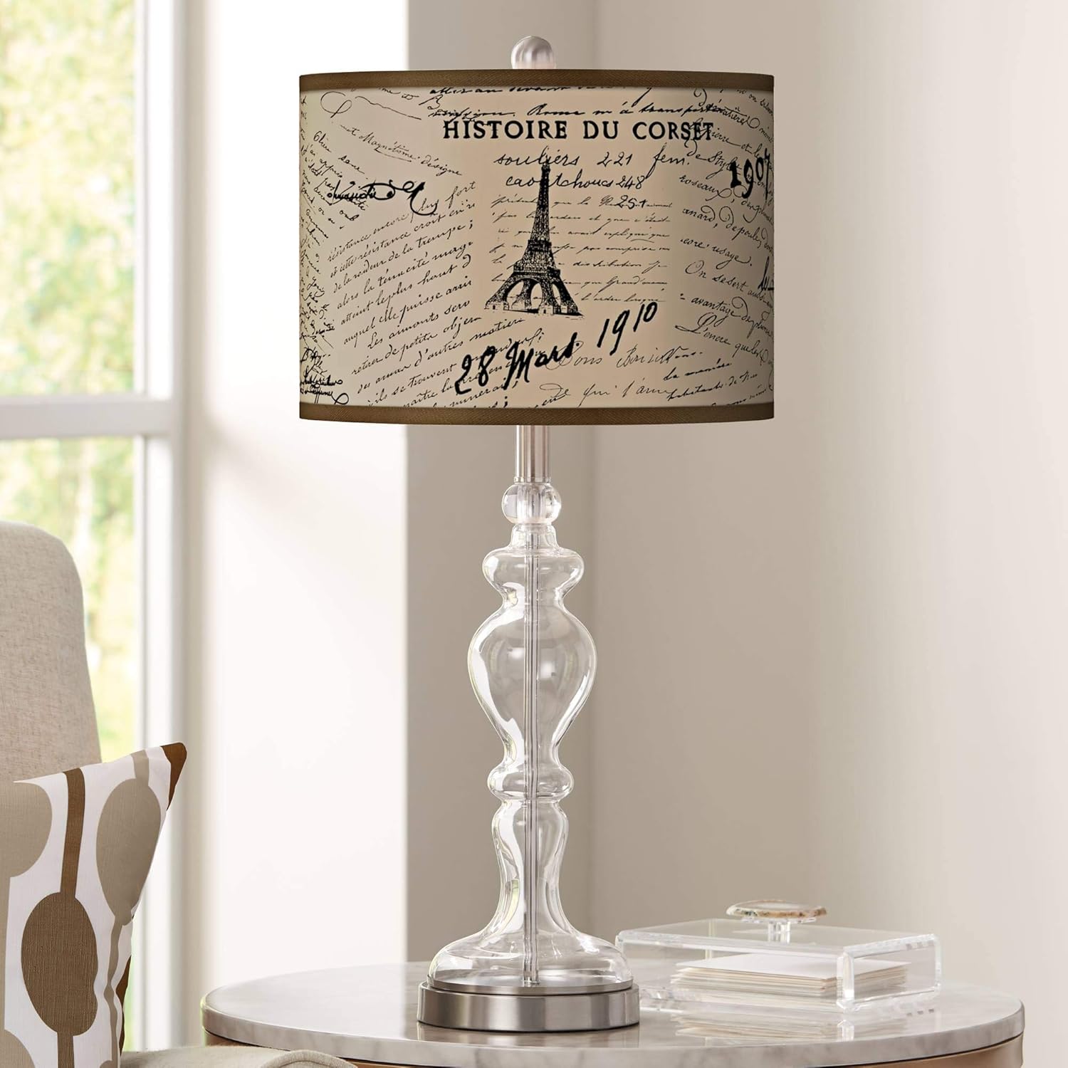 Clear Glass Table Lamp Z2116
