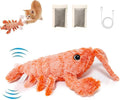 Flopping Lobster Cat Toy with Catnip Bag, Plush Interactive Cat Toys P6631