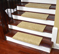 Satin Soft Twilight Beige Non-Slip Nylon Carpet Stair Treads (3) H60814