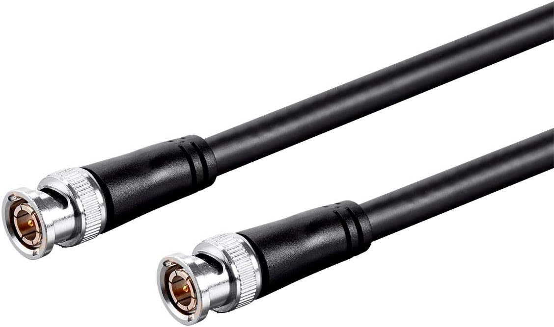25 Feet Black RG6 BNC Cable W59302