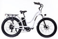 White 26" x4.0 Fat Tire Electric Bicycle W81986