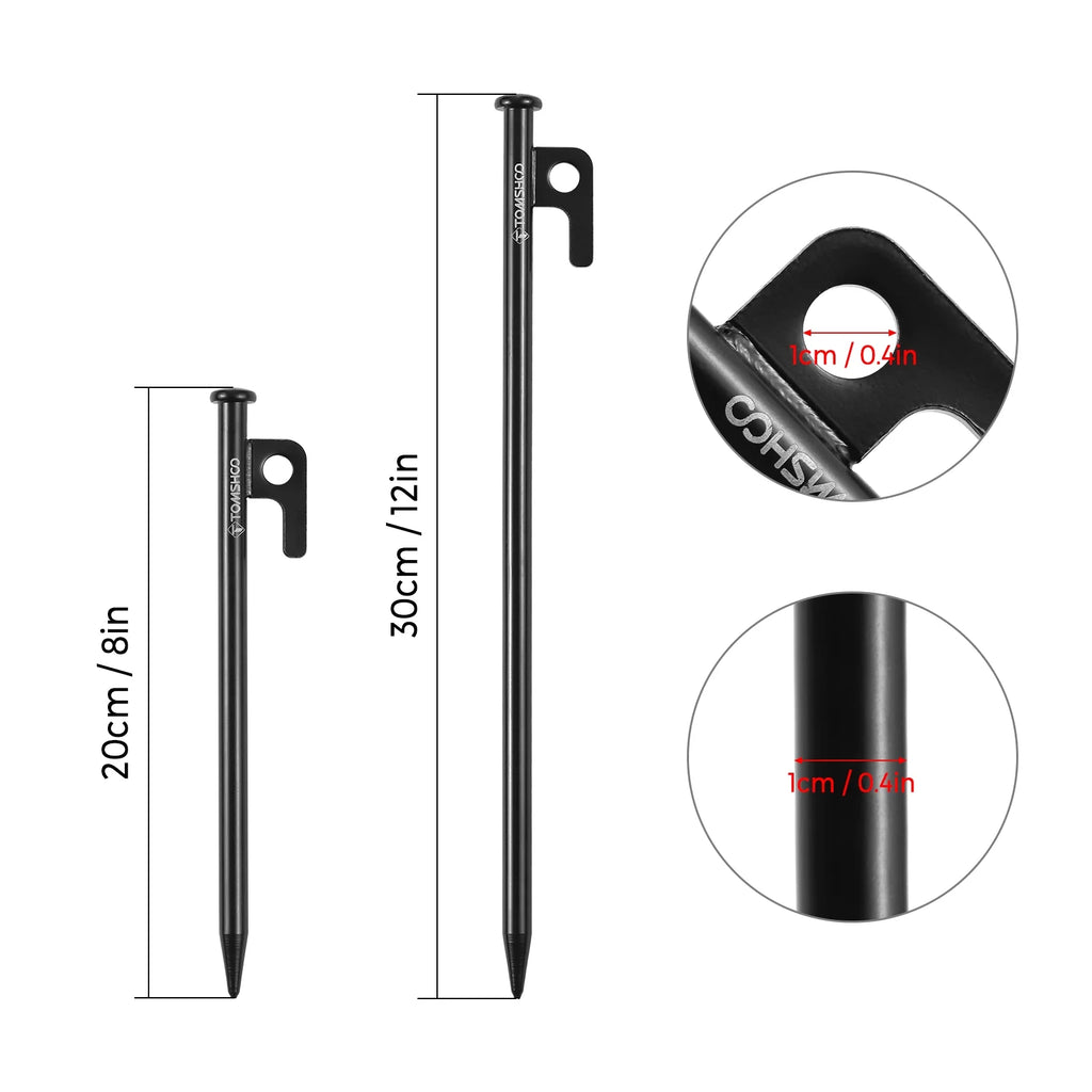 6PCS Heavy Duty Steel Tent Stakes S27051