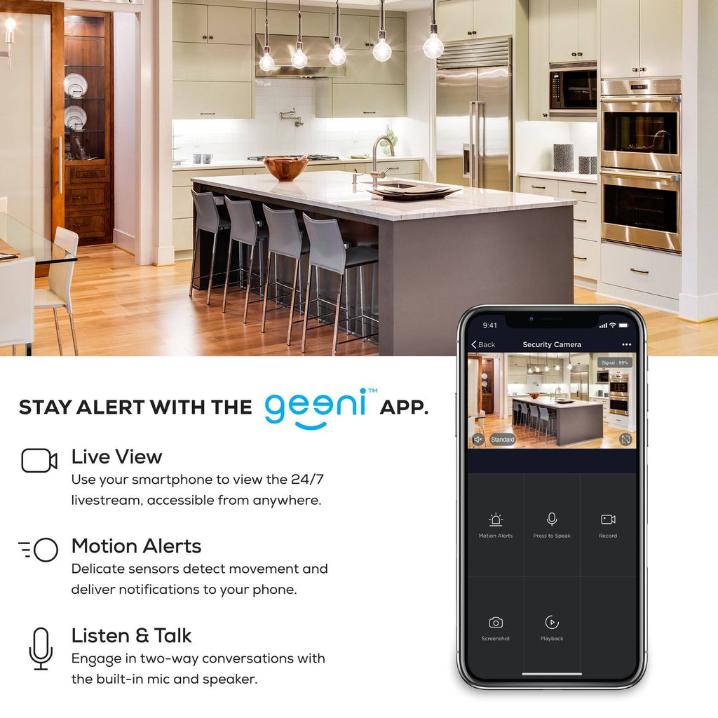 HD 1080p Smart Wi-Fi Security Camera (2-Pack) L838