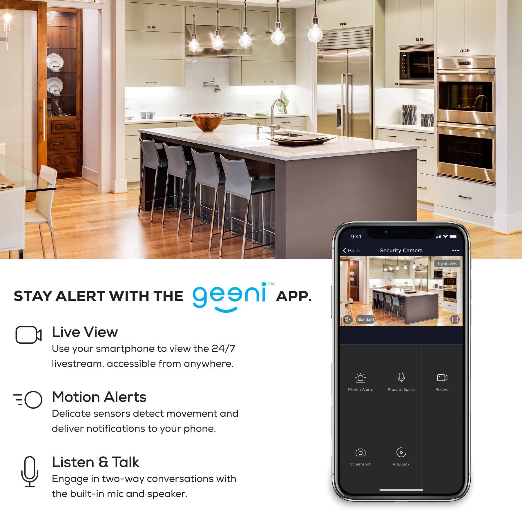 HD 1080p Smart Wi-Fi Security Camera (2-Pack) L838