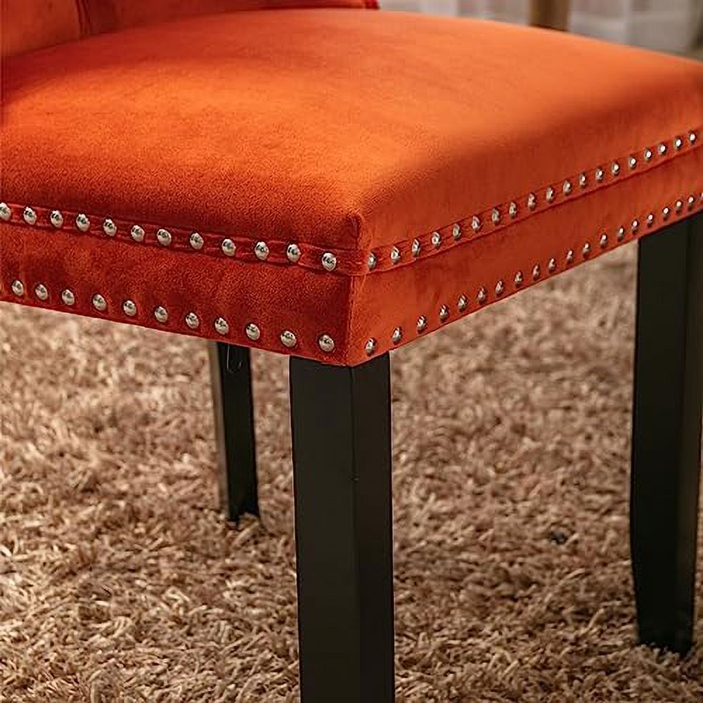Velvet Dining Chair with Button Back B57226