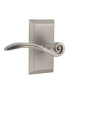 Satin Nickel Single Dummy Swan Lever Plate K41974