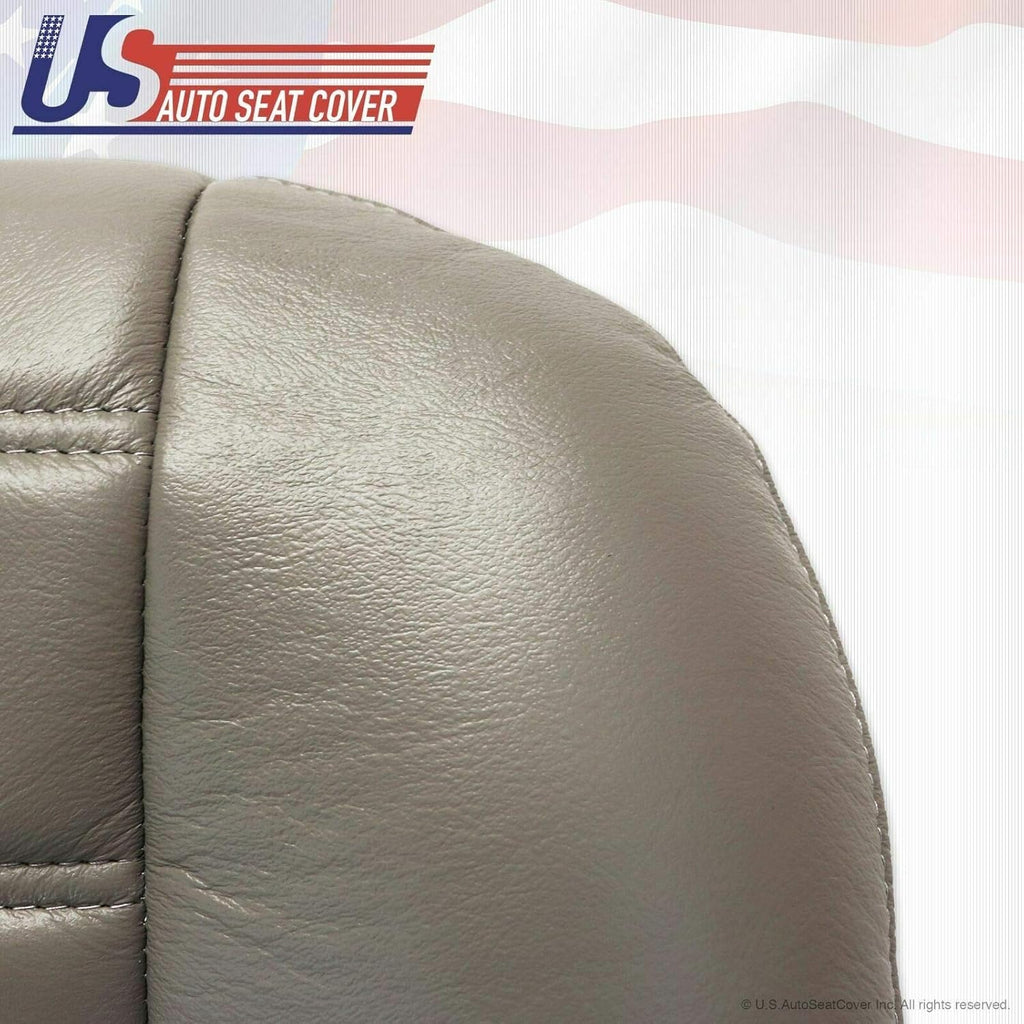 2003 to 2007 Hummer H2 Passenger Bottom Genuine Leather Seat Cover Wheat Gray Q132
