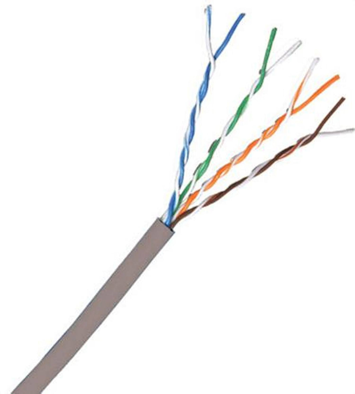 Cat 5e Shielded Solid Grey Bulk Cable 1000ft R7157