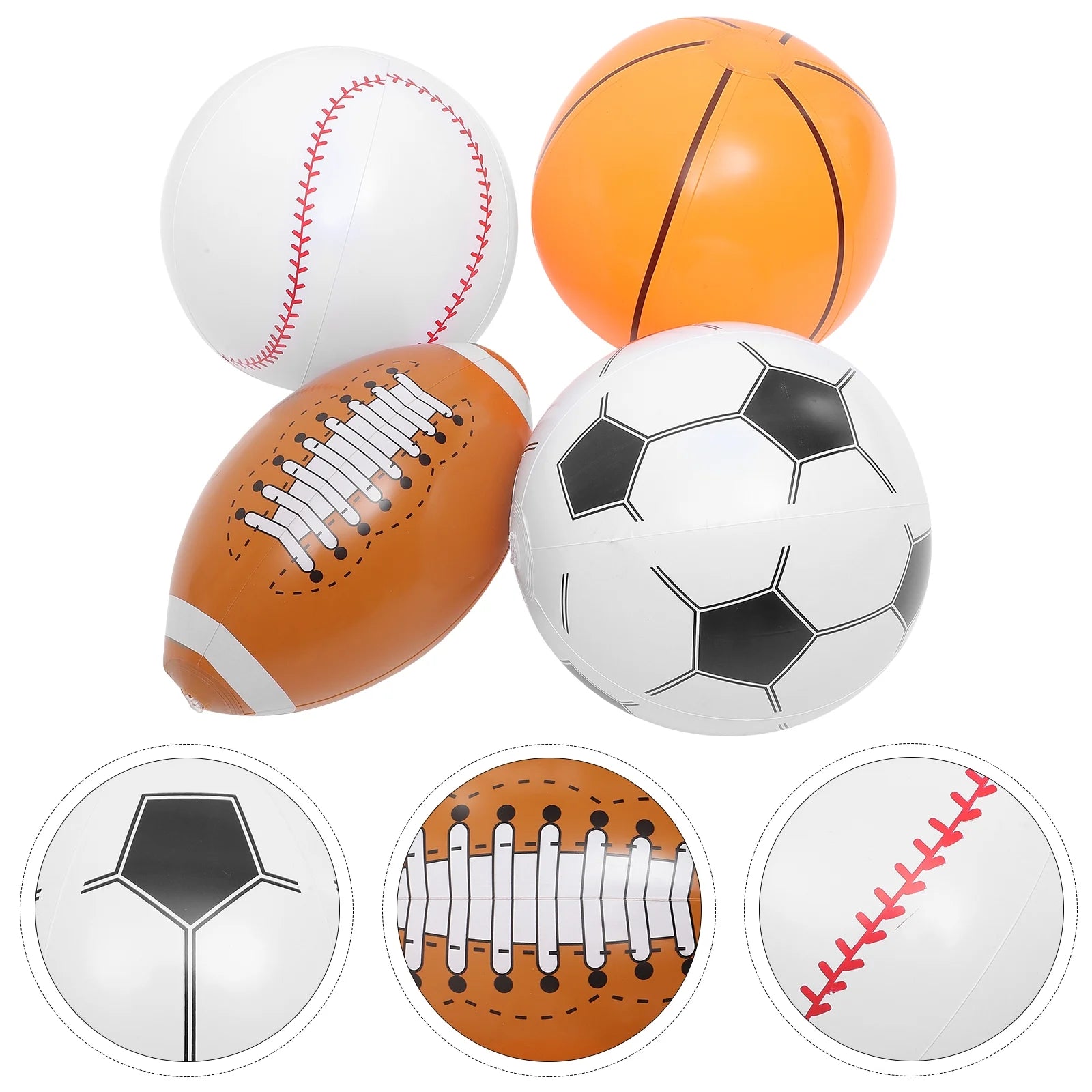 Inflatable Beach Ball Set of 4 G825444
