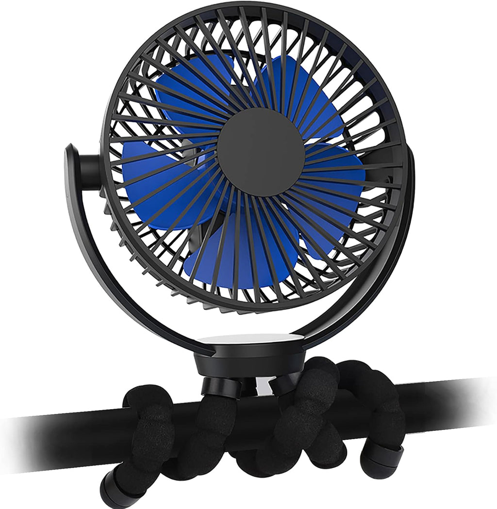 20000mAh Rechargeable USB Desk Fan with Timer, 3 Speed, 360° Rotation, Pack of 2 H844068
