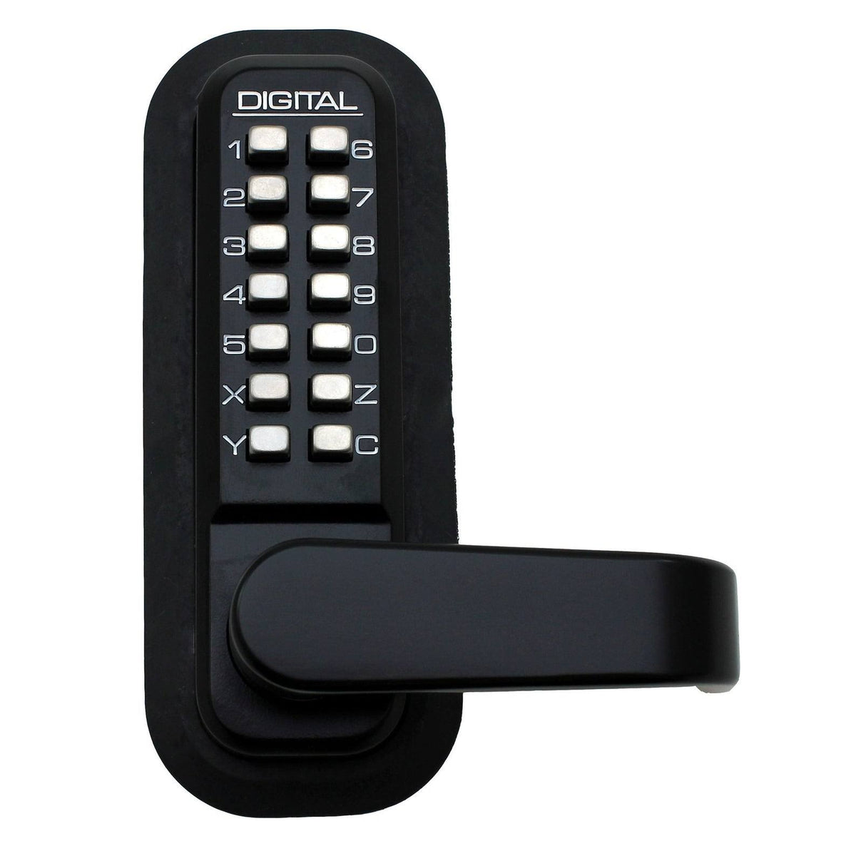 Passage Door Lever with Double Combination Mechanical Keyless Lock T635