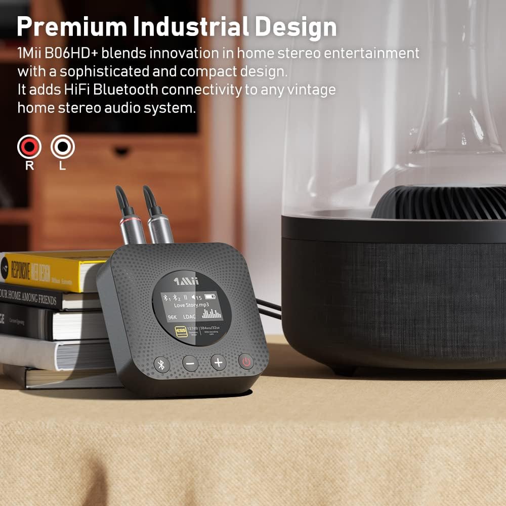 Bluetooth 5.0 Audio Adapter with OLED Display S361
