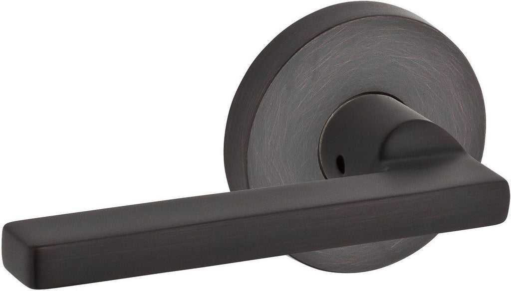 Entry Square Lever with Round Rose Venetian Bronze O312