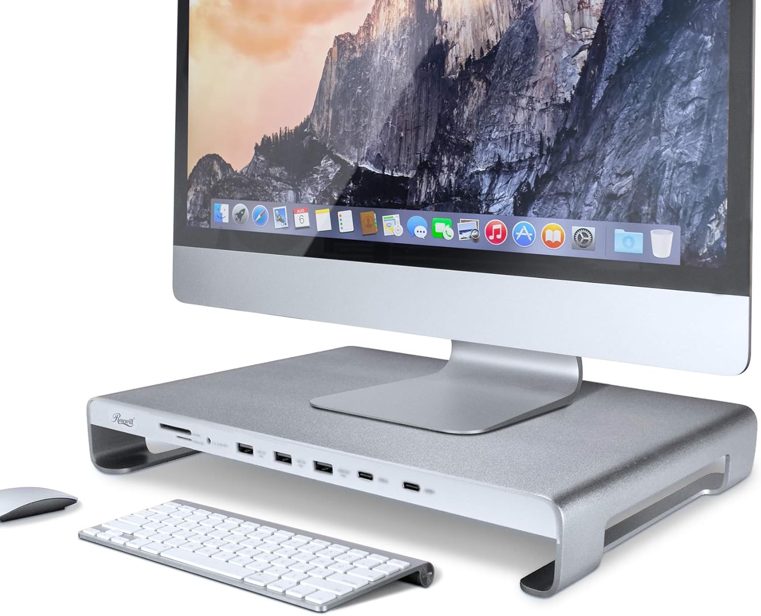 USB-C 11-Port Docking Station Monitor Stand with 100W Power Delivery C597351