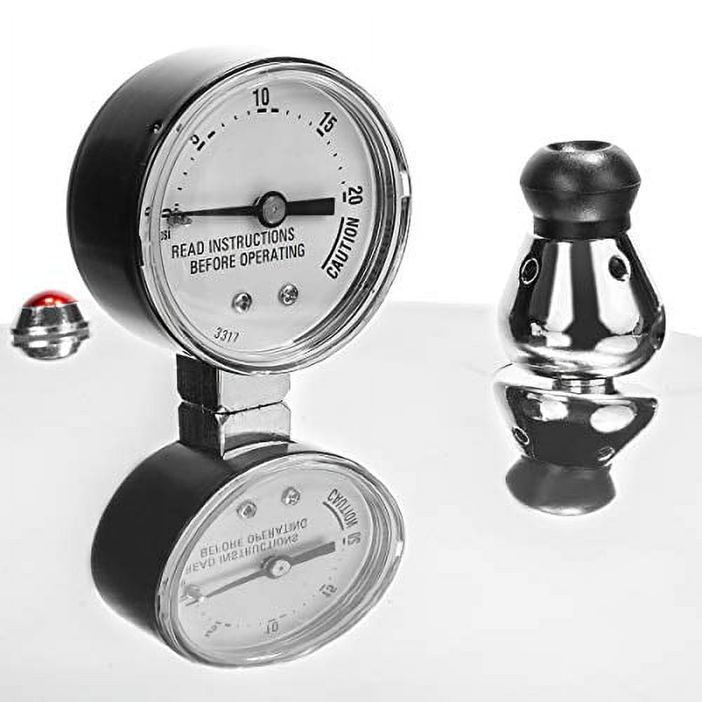 22-Quart Aluminum Pressure Canner with Pressure Gauge and Rack M768
