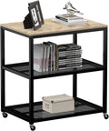 3-Tier Rolling Serving Bar Cart with Storage H340