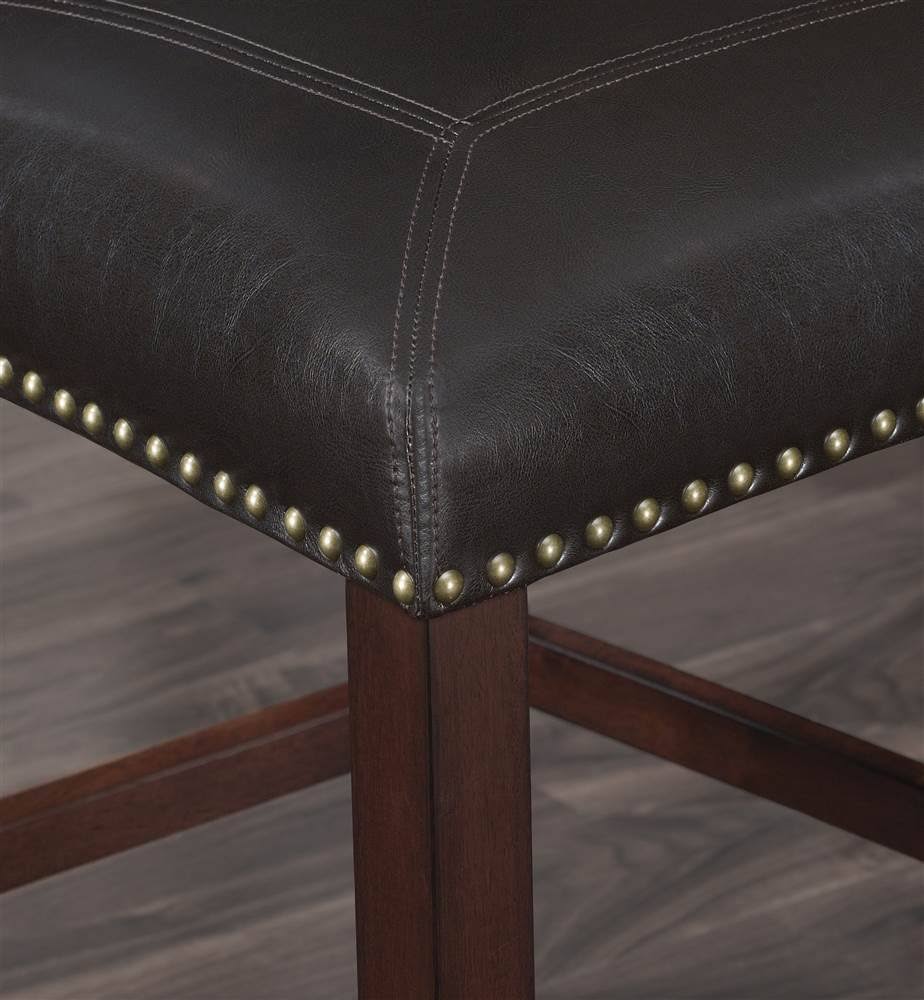 Brown Faux Leather Counter Stool S403160