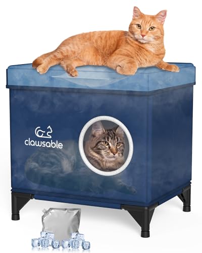 Cooling Cat House, Dark Blue, 17" x 13" x 16" D753310