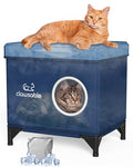 Cooling Cat House, Dark Blue, 17" x 13" x 16" D753310