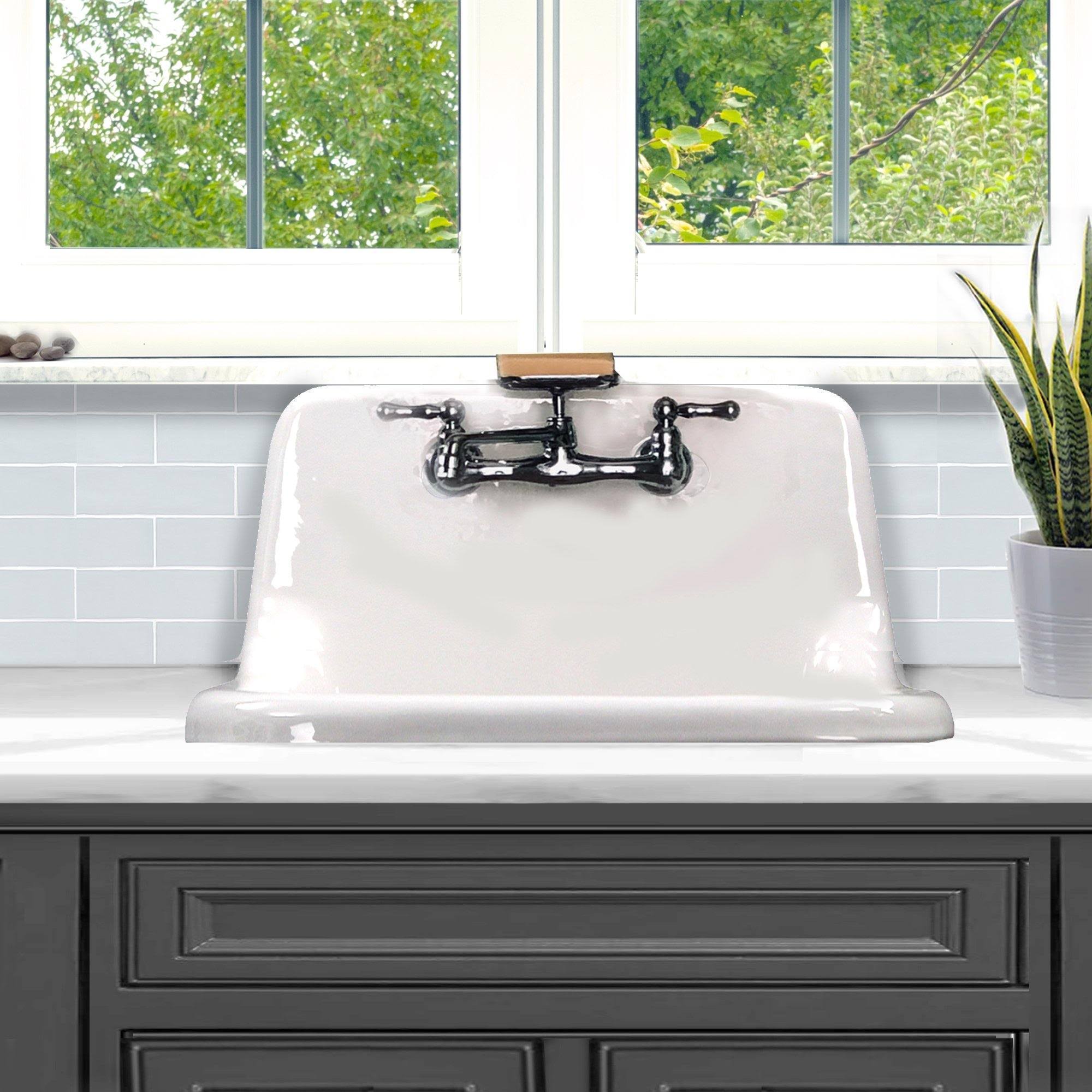 22-inch Cast Iron Wallmount Utility Sink J15615