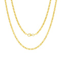 10K Yellow Gold Byzantine Link Chain Necklace X1212