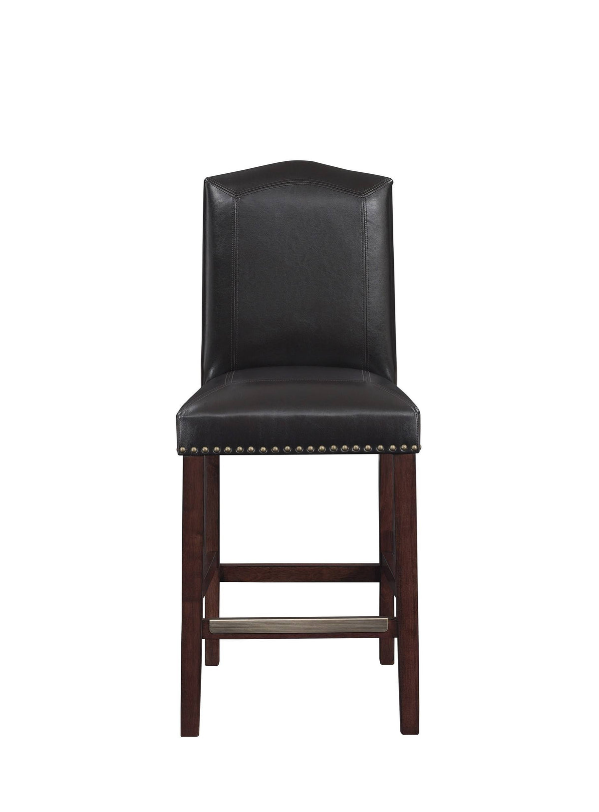 Brown Faux Leather Counter Stool S403160