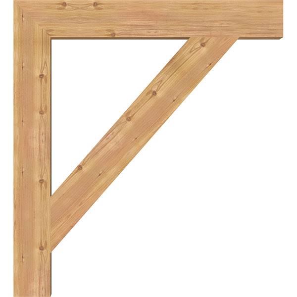 Traditional Block Smooth Bracket, Western Red Cedar U807512