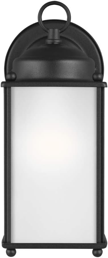 Satin Etched Glass LED Outdoor Wall Sconce Lighting Fixture, 1-Light 9.3 Watt, White U698