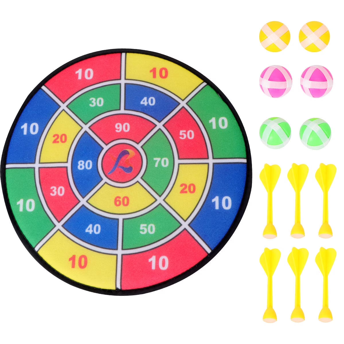 1 Set Sticky Ball Shooting Toy with 6pcs Sticky Ball and 6pcs Darts U380