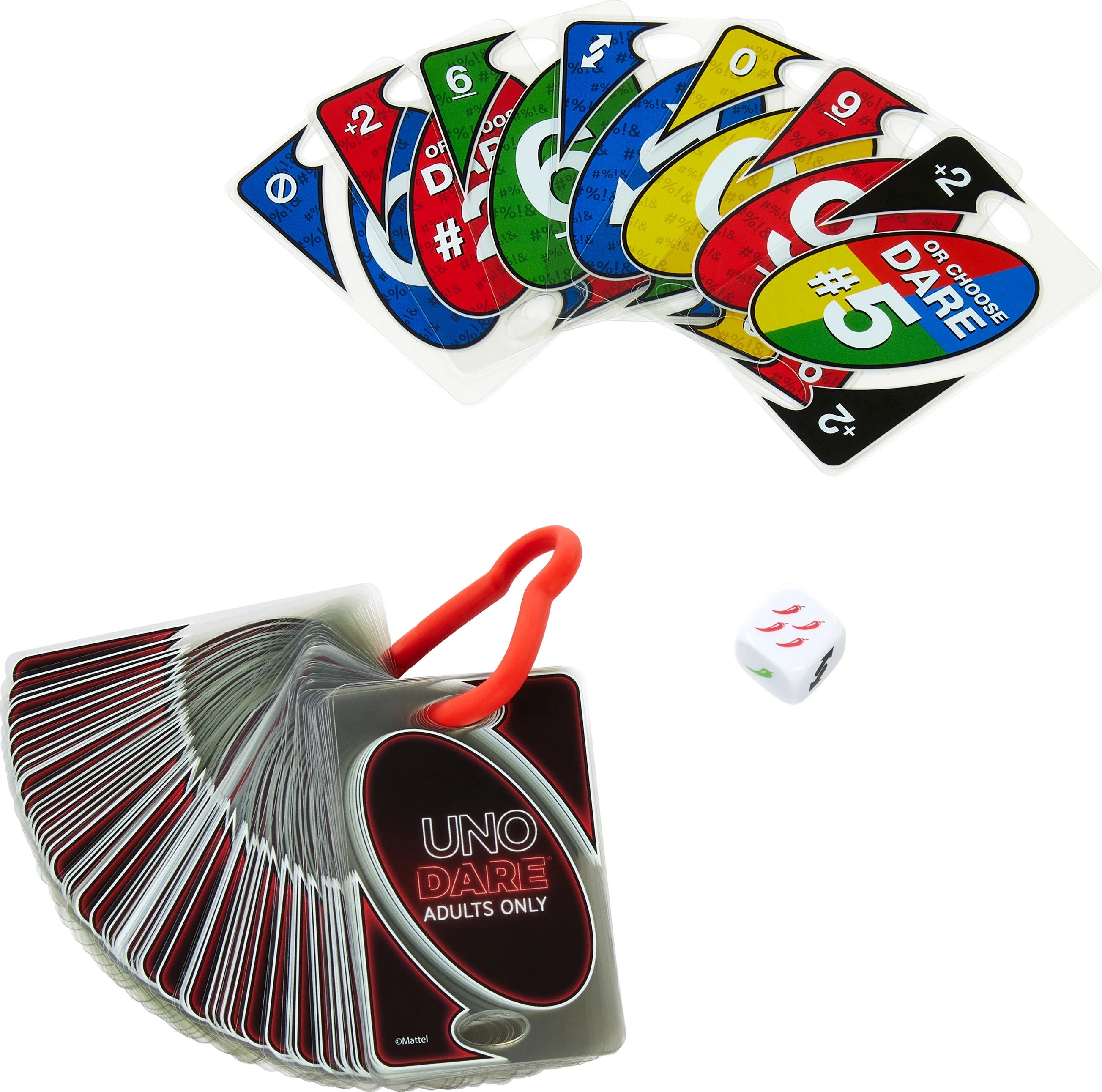 UNO Dare Card Game, 2-10 Players, Waterproof Cards and Dice P247
