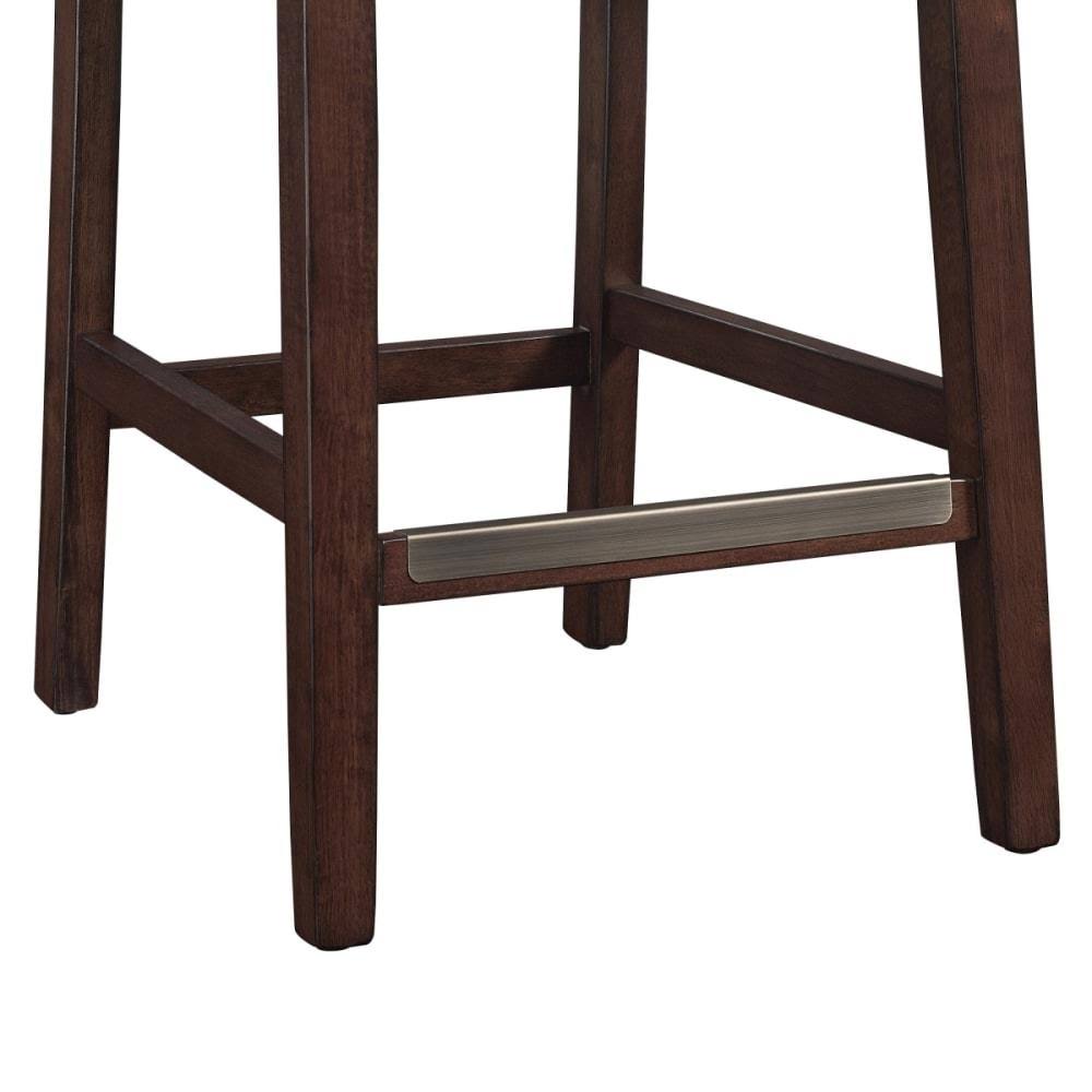 Brown Faux Leather Counter Stool S403160