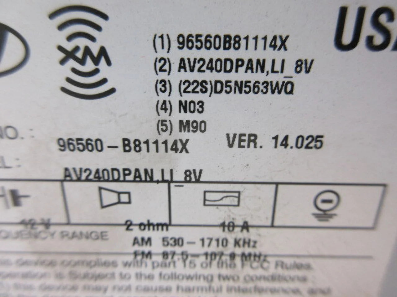 Pre-Owned Hyundai Santa Fe GPS Navigation Radio Receiver O663993