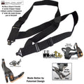 Black X-Back Suspender L871249