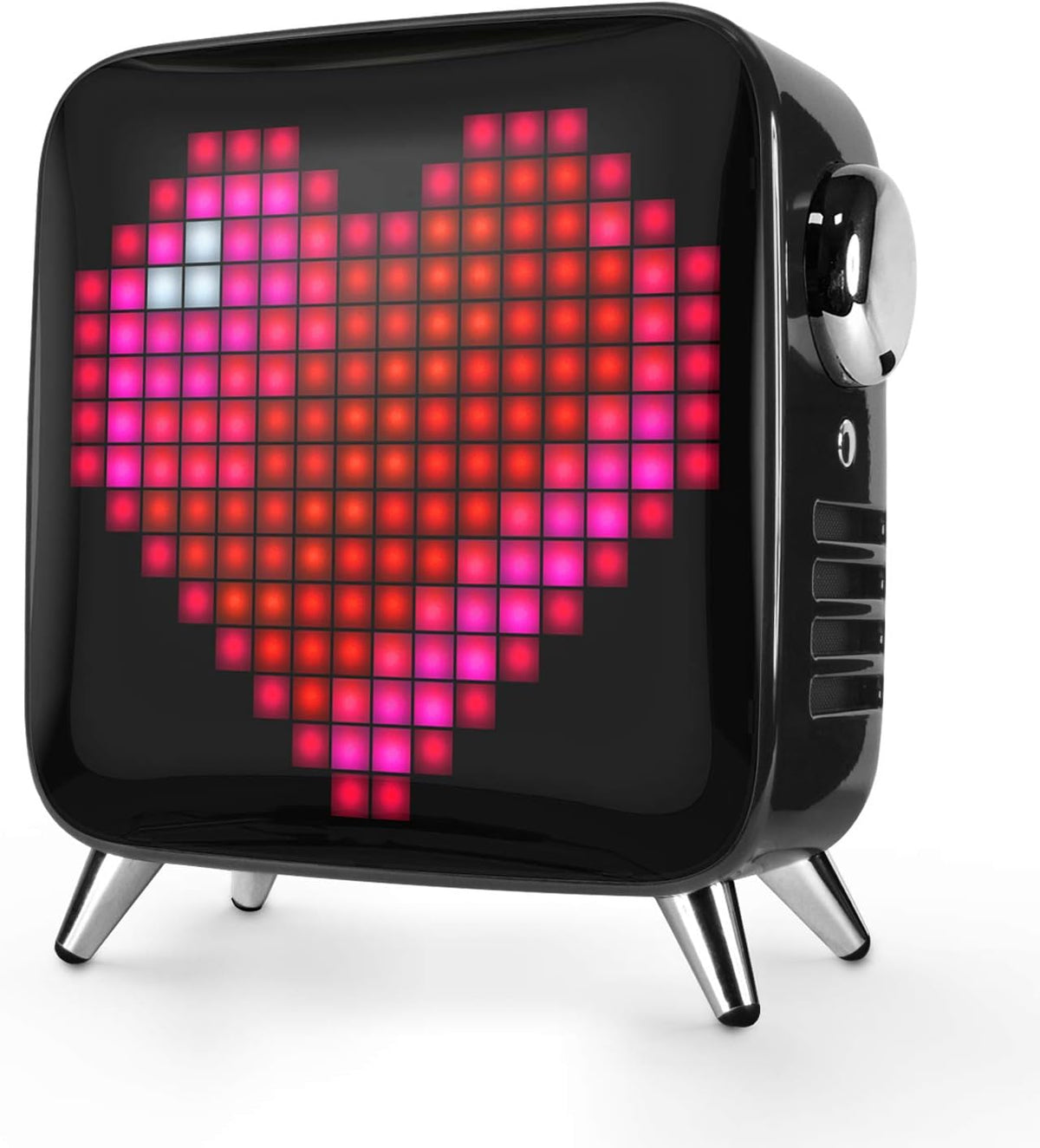 Smart Portable Bluetooth LED Speaker with Clock/Alarm (Black) Z834508